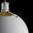 Maxim Lighting Dawn 1 Light Single Pendant, White/Satin Brass