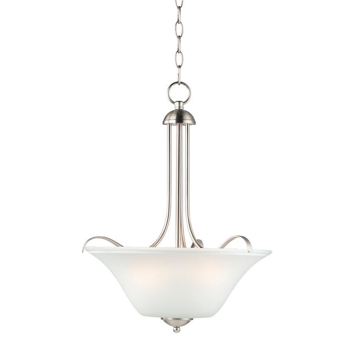 Maxim Lighting Vital 3-Light Pendant, Satin Nickel/Frosted - 12070FTSN