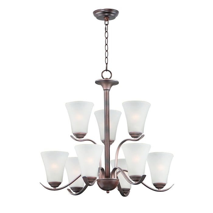 Maxim Lighting Vital 9-Light Chandelier in Oil Rubbed Bronze - 12076FTOI