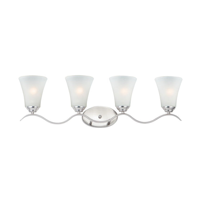 Maxim Lighting Vital 4-Light Bath Vanity in Satin Nickel - 12084FTSN