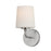 Maxim Lighting Bristol 1 Light Wall Sconce, Satin Nickel/Satin White - 12091SWSN