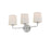 Maxim Lighting Bristol 3 Light Bath Vanity, Satin Nickel/Satin White - 12093SWSN