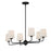 Maxim Lighting Bristol 6 Light Chandelier, Anthracite/Satin White - 12096SWAR