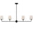 Maxim Lighting Bristol 4 Light Linear Pendant, Anthracite/White - 12097SWAR