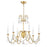 Maxim Lighting Plumette 6 Light Chandelier, Gold Leaf/Crystal - 12166GL-CRY