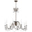 Maxim Lighting Plumette 8 Light Chandelier, Bronze/Crystal - 12168CHB-CRY