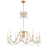 Maxim Lighting Plumette 8 Light Chandelier, Gold Leaf/Crystal - 12168GL-CRY