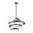 Maxim Lighting Twister 5-Light Pendant in Black/Gold - 12235BKGLD