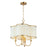 Maxim Lighting Clover 4-Light Chandelier, Satin Brass - 12246OFSBR