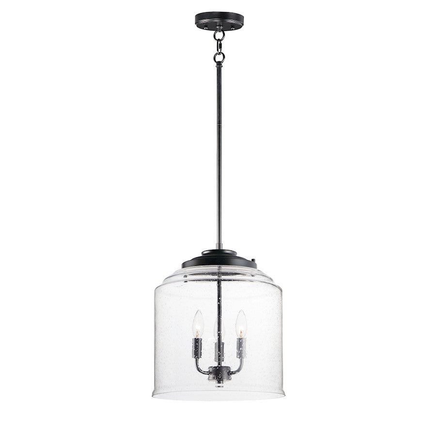 Maxim Lighting Acadia 3-Light Pendant in Black - 12273CDBK