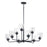 Maxim Lighting Acadia 9-Light Chandelier in Black - 12277CDBK