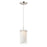 Maxim Lighting Duo 1-Light Mini Pendant, Nickel/White - 12289CLSWSN