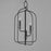 Maxim Lighting Madeira 3 Light Pendant, Anthracite/Clear