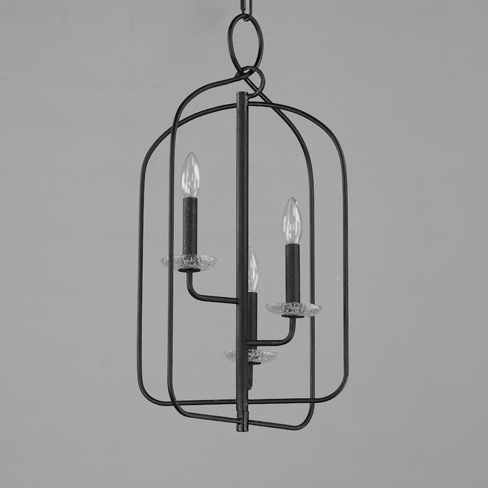 Maxim Lighting Madeira 3 Light Pendant, Anthracite/Clear