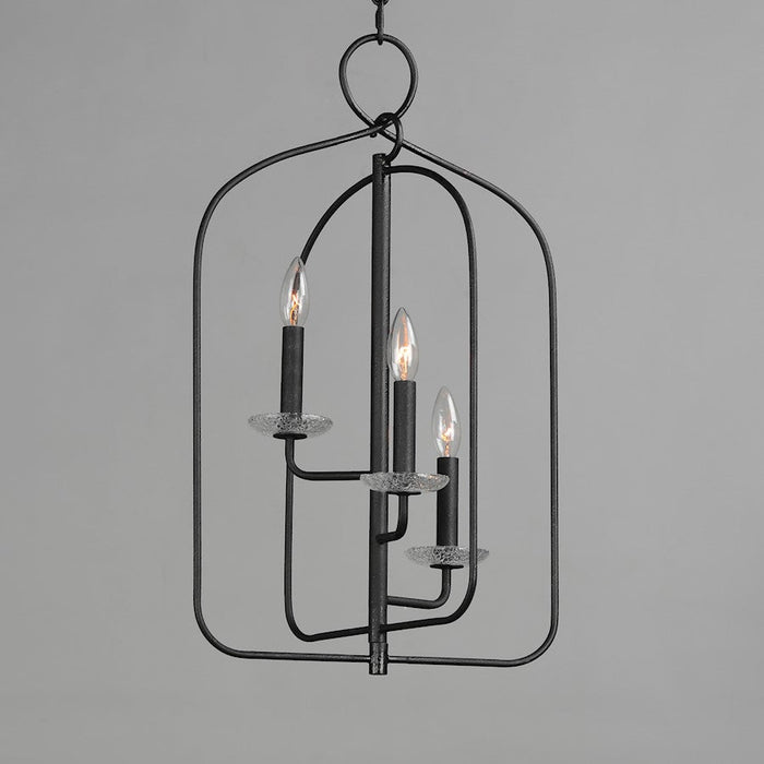 Maxim Lighting Madeira 3 Light Pendant, Anthracite/Clear