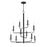 Maxim Lighting Madeira 10Lt Chandelier, Anthracite/Textured Clear - 12329TCAR