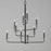 Maxim Lighting Madeira Chandelier, Anthracite/Textured Clear