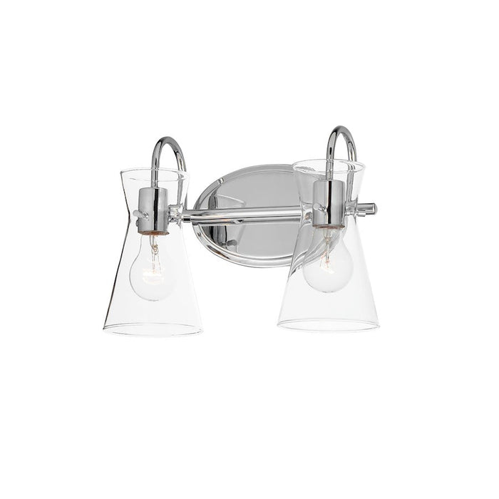 Maxim Lighting Ava 2 Light Bath Vanity, Polished Chrome/Clear - 12482CLPC