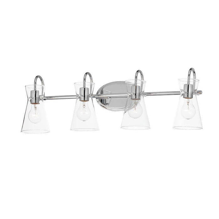 Maxim Lighting Ava 4 Light Bath Vanity, Polished Chrome/Clear - 12484CLPC