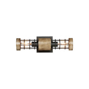 Maxim Lighting Homestead 18" 2-Light Wall Sconce, Driftwood/Black - 12512DWBK