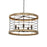 Maxim Lighting Homestead 24" 5-Light Chandelier, Driftwood/Black - 12515DWBK