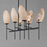 Maxim Lighting Maldives 6 Light 18" Linear Chandelier, Blac