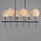 Maxim Lighting Maldives 6 Light 18" Linear Chandelier, Blac