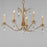 Maxim Lighting Eden Chandelier, Charcoal Gold Leaf