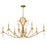 Maxim Lighting Eden 8 Light Chandelier, Charcoal Gold Leaf - 12748CHGL