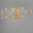 Maxim Lighting Eden Chandelier, Charcoal Gold Leaf