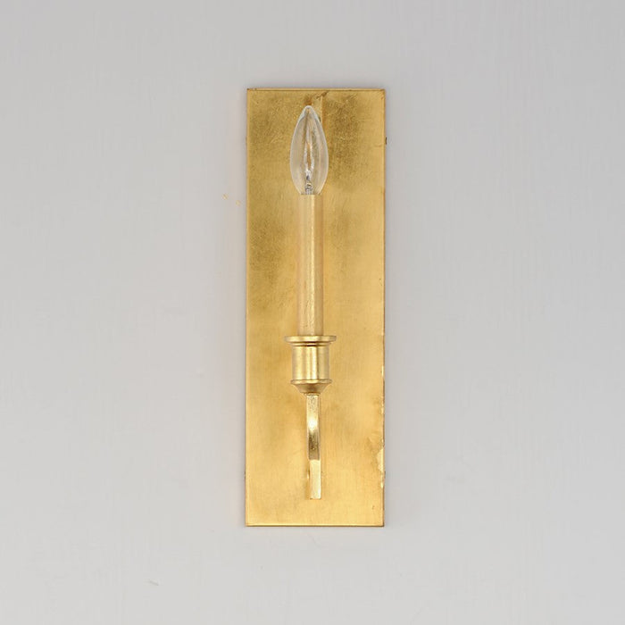 Maxim Lighting Normandy Wall Sconce, Gold Leaf