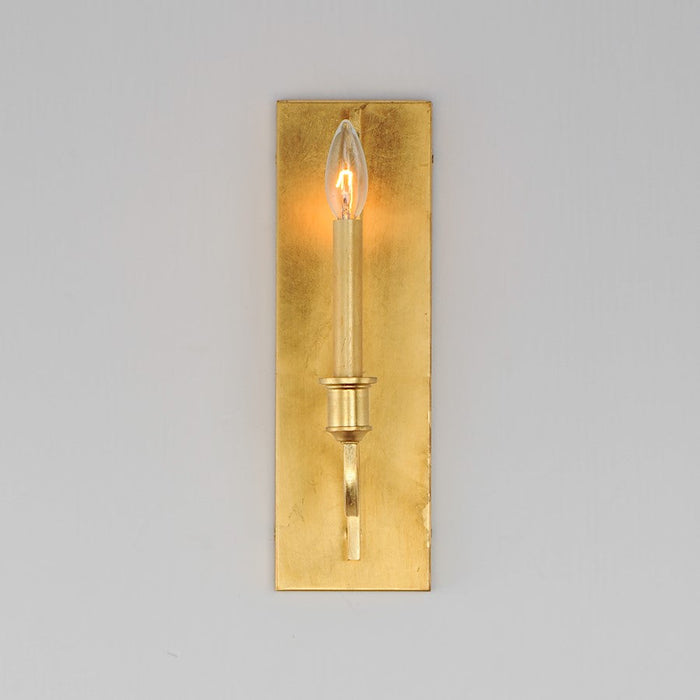 Maxim Lighting Normandy Wall Sconce, Gold Leaf