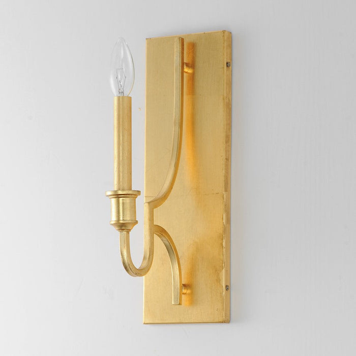 Maxim Lighting Normandy Wall Sconce, Gold Leaf