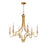 Maxim Lighting Normandy 6 Light Chandelier, Gold Leaf - 12786GL