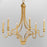 Maxim Lighting Normandy Chandelier, Gold Leaf