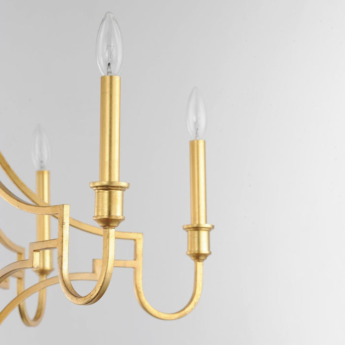 Maxim Lighting Normandy Chandelier, Gold Leaf