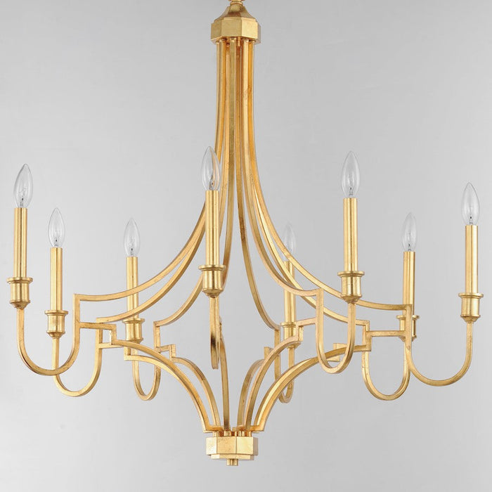 Maxim Lighting Normandy Chandelier, Gold Leaf