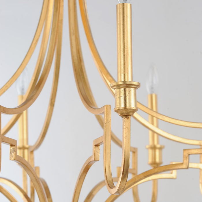 Maxim Lighting Normandy Chandelier, Gold Leaf