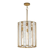 Maxim Lighting Miramar 3Lt Entry Foyer Pendant, Capiz/Brass - 12802CZNAB