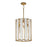 Maxim Lighting Miramar 3Lt Entry Foyer Pendant, Capiz/Brass - 12802CZNAB