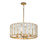 Maxim Lighting Miramar 4Lt Pendant, Capiz/Brass - 12804CZNAB