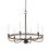 Maxim Lighting Franklin 6-Light Chandelier, Driftwood/Black - 14446DWBK