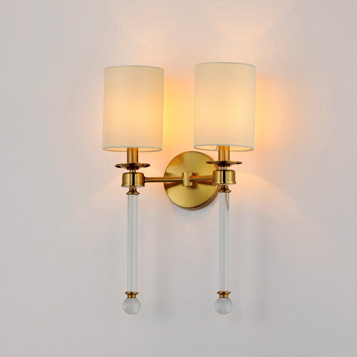 Maxim Lighting Lucent Wall Sconce, Heritage/Clear