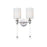 Maxim Lighting Lucent 2-Light Wall Sconce, Polished Nickel/Clear - 16108WTCLPN