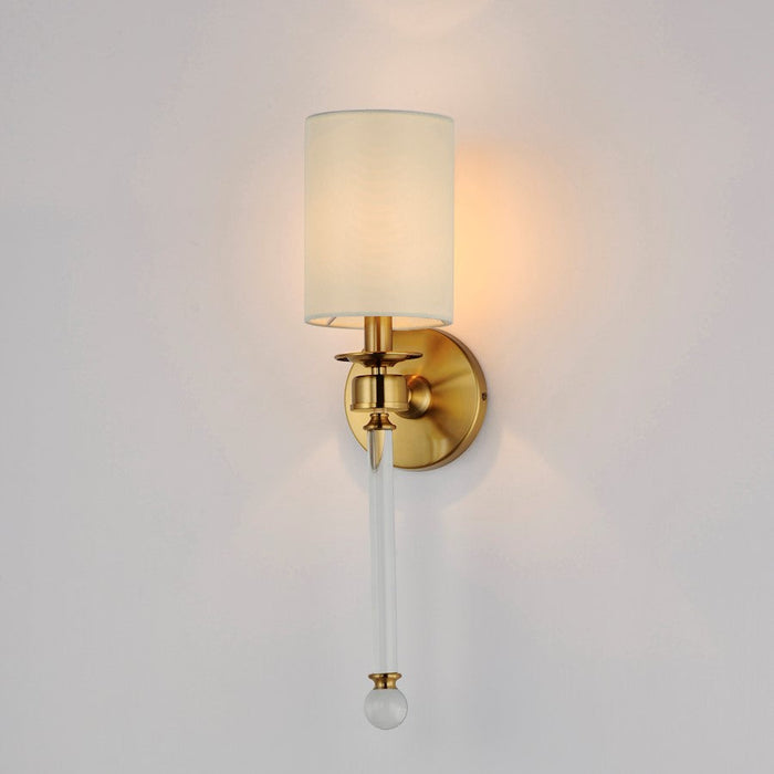 Maxim Lighting Lucent Wall Sconce, Heritage/Clear