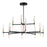 Maxim Flambeau 12 Light, 2 Tier Chandelier, Black/Brass/Clear - 16129CLBKAB