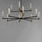 Maxim Flambeau 12 Light, 2 Tier Chandelier, Black/Brass/Clear