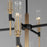 Maxim Flambeau 12 Light, 2 Tier Chandelier, Black/Brass/Clear