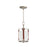 Maxim Lighting Sausalito 1 Light Small Pendant, Zinc/BR/Frosted - 16132FTWZBSD