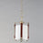 Maxim Lighting Sausalito 1 Light Pendant, Zinc/Brown/Frosted